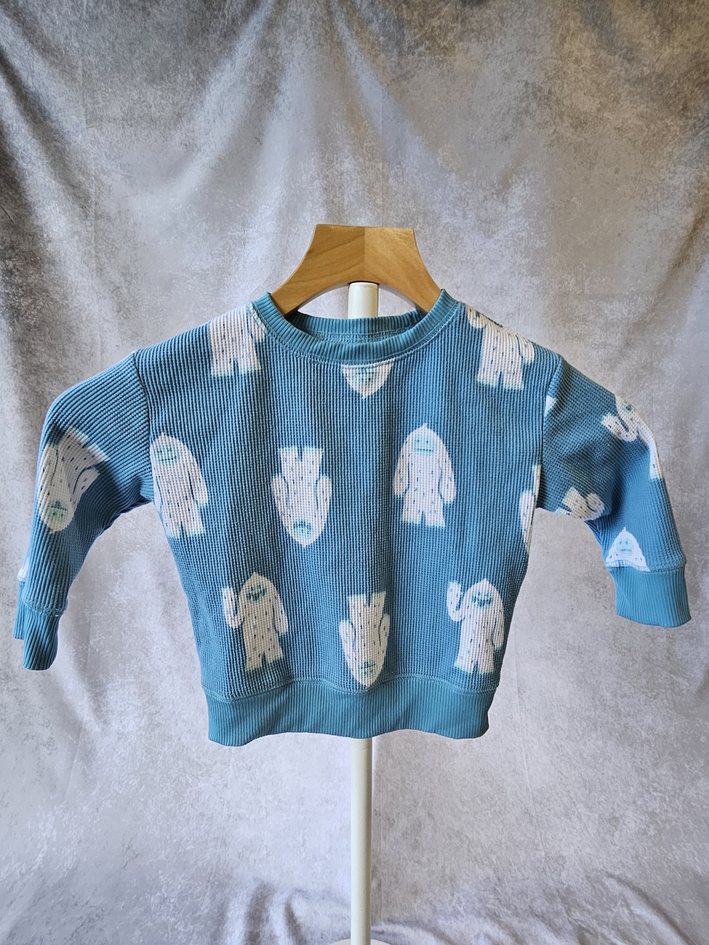 jumping beans Blue Ribbed Yeti Sweater